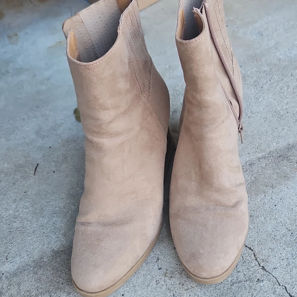 Target Women's‎ Beige Wedge Ankle Boots